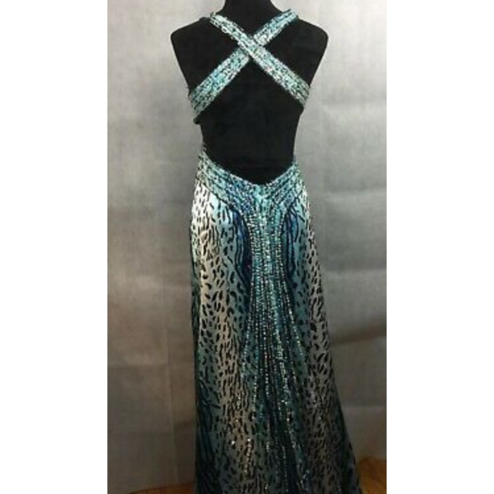 Leopard Print Cache Prom Dress
